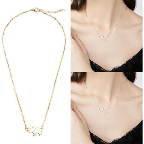 2020 New Fashion Stainless Steel Necklace For Women Lovers Elephant Pendant Necklaces For Women Gothic Jewelry Collares De Moda