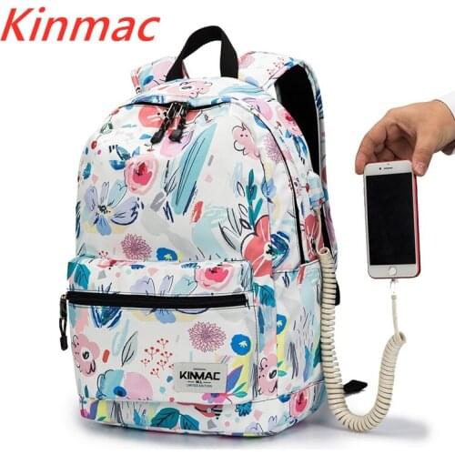 Kinmac Brand Backpack Laptop Bag15",15.6 Inch, Flower Shoulder Compute Bag For Macbook 15.4, Business , School, DropShip V150