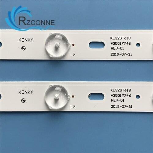 6V/LED 644mm LED Backlight strip 10 lamp For KONKA 32'' TV KL32GT618 35017727 REV-01