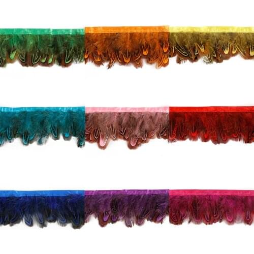 1Meter natural Rooster Feathers trim fringe for craft plumas 2-3inch feathers ribbon DIY Sewing clothing Party decorations