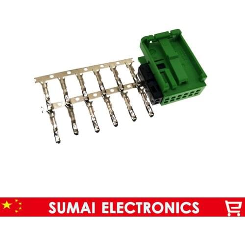 12 Pin 3B7 035 447 B female green reversing image, Bluetooth microphone, bluetooth phone plug connector for VW,Audi,Porsche