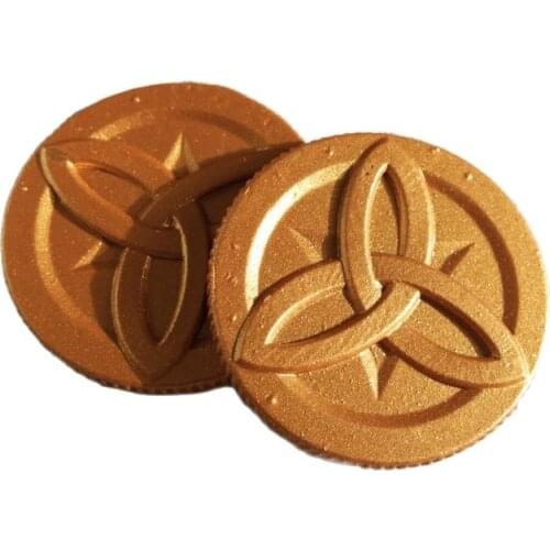 3pcs Genshin Impact Teyva Mora Coin Game Cosplay Prop Resin Coin Toy Anime Collection Xmas Birthday Gift 26mm Wholesale DropShip