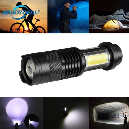 3800Lumens Q5 COB Led Flashlight Ultra Bright Zoomable Mini Torch Focus Flashlight Portable Waterproof Penlight Outdoor Lighting