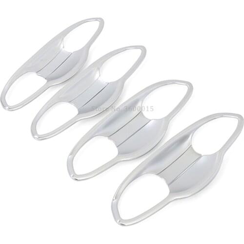 Car Accessories For Volkswagen Touran 2016 2017 2018 2019 Exterior ABS Chrome Door Handle Bowl Cover Trim Frame Car Styling