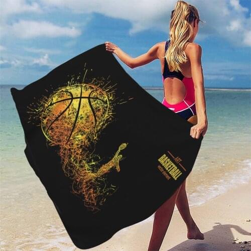 10c Bath Towel New Sports Basketball Beach Towel Sunscreen Shawl Towels Bathroom Quick Drying Towel Bathroom Towel Shower Towel