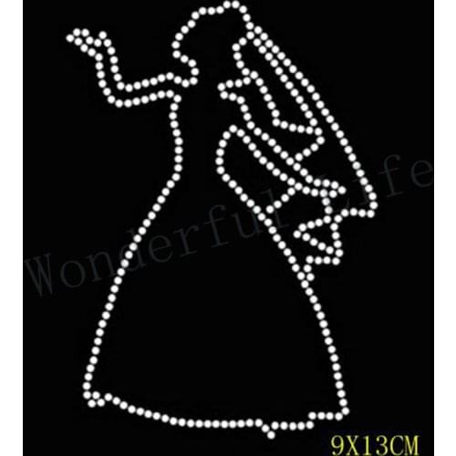Free Shipping bride outline hotfix heat transfer Design