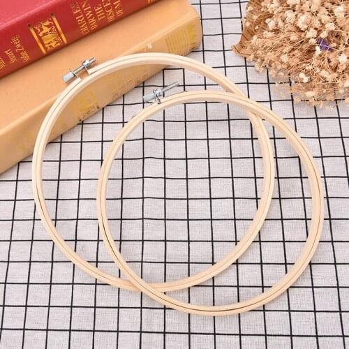 Wooden Cross Stitch Machine Bamboo Hoop Ring Embroidery Sewing