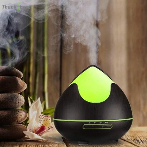 THANKSHARE 300ml Electric Aroma Air Diffuser Wood Ultrasonic Air Humidifier Essential Oil Aromatherapy Cool Mist Maker For Home