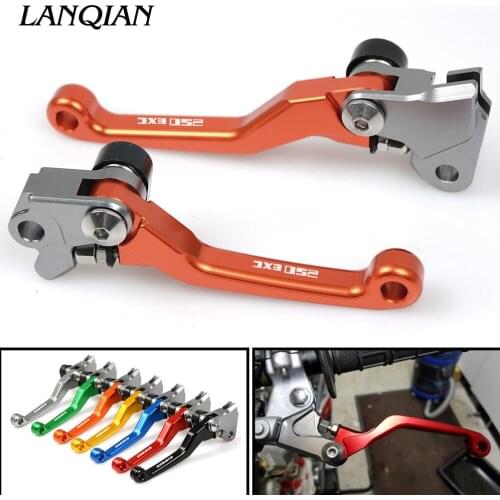 For 250EXC 250EXC-F 350EXC-F 450EXC (SIX DAYS) 2014-2016 2015 250 350 450 EXC F CNC Pivot Brake Clutch Levers Dirt Bike+LOGO