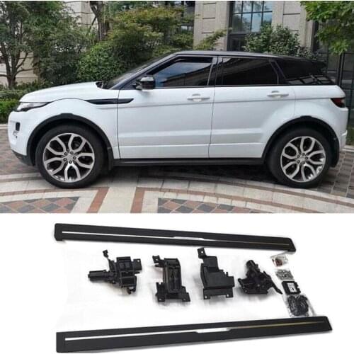 For LAND ROVER Range Rover Evoque 5 Door 2014-2018 Electric Motor Automatic Switch Closed Running Boards Side Step Bar Pedals