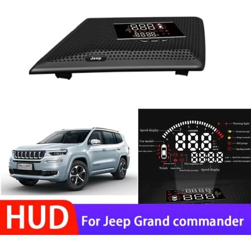Electronic HUD Head-Up Display OBD for Jeep Grand commander Car Speed Projector Head-Up Display To Transform Auto Parts