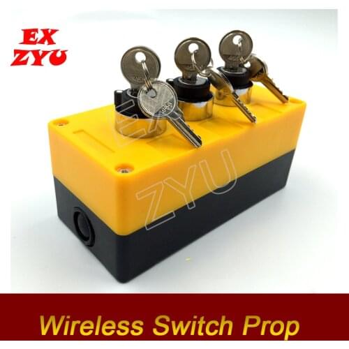 EXZYU Wireless key switch game puzzle real life escape room game adjust the switches to right gear to unlock chamber