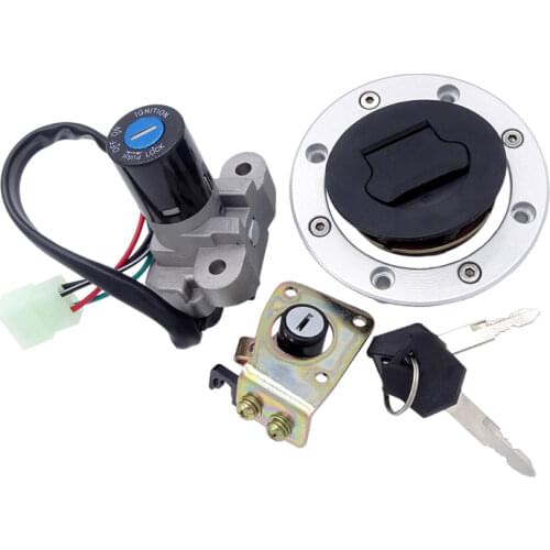 Motorcycle Lgnition Switch Seat Lock Kit for Suzuki GSXR1000 SV650 TL1000R GSF1200 GS500 RGV250 Fuel Gas Cap Tank Cover Key Lock