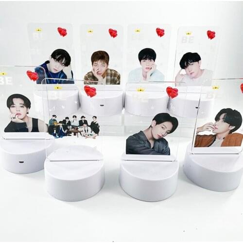 Kpop Light Stick 2020 Album BE USB Color Changing Acrylic LED Lamps Living Room Bedroom Night Light Home Decor