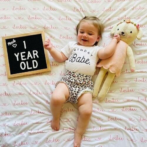 Summer toddler girls clothes kids outfit set Three Piece Fresh Letter Short Sleeve Romper and Leopard Short Pants with Headband