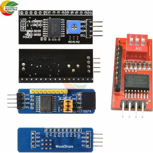 PCF8574T IIC I2C TWI SPI serial interface board module port is suitable for Arduino LCD 1602 LCD 2004 LCD black display module