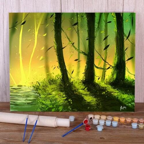 Scenery The Perfect est Painting By Numbers Complete Kit Oil Paints 40*50 Canvas Painting Wall Paintings Crafts Handicraft