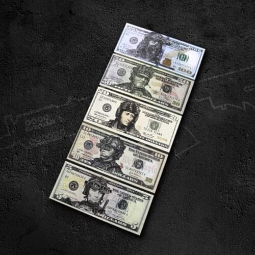 Tactical Dollar 5/10/20/50/100 USD Stickers Suitcase Notebook Stationery Military Helmet Fighting Scrapbooking DIY Decoration