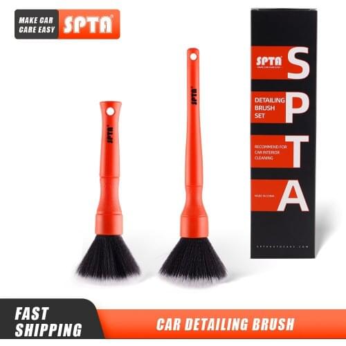 Bulk Sale 2) SPTA Ultra-Soft Detailing Brush Super Soft Auto Interior Detail Brush With Synthetic Bristle Car Dash Duster Brush