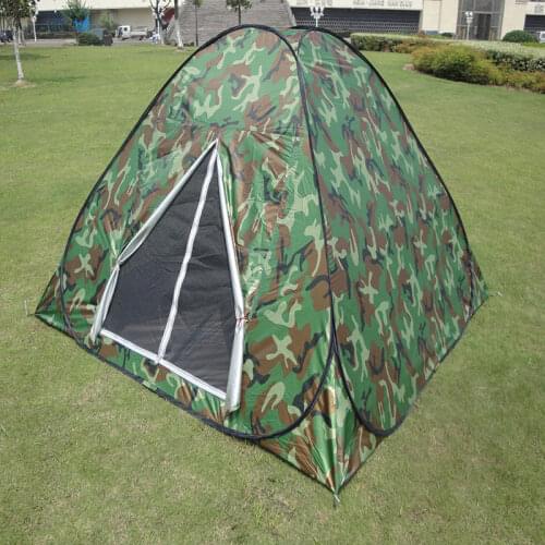 3-4persons Pop Up Tent In Low Price for Outdoor Travel Camping Green Camouflage Color Fold In A Round Carry Bag Easy Carry