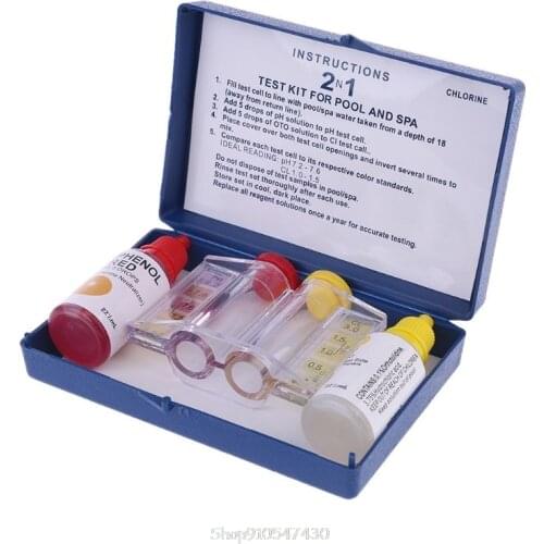 PH Chlorine Water Quality Test Kit Swimming Pool Hydroponics Aquarium Tester N26 20 Dropship