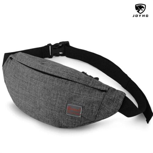 Men Casual Waist Pack Bag Waterproof Canvas Shoulder Fanny Packs Women Belt Bag Pouch For Money Phone Travel Bum Hip Bag