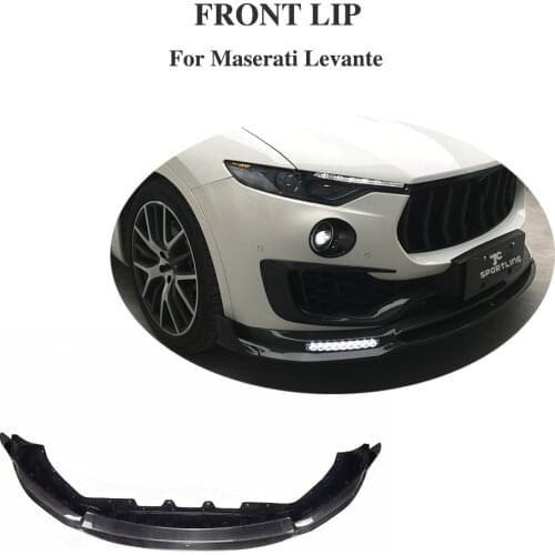 Carbon Fiber Front Bumper Lip Spoiler Splitters For Maserati Levante 2016 - 2020 Front Bumper Lip Spoielr