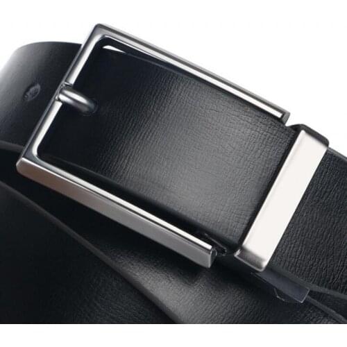 Mens Genuine Leather Fashion Luxury Brand Waist Belt High Quality Alloy Pin Buckle Male Business Retro Youth Jeans Waistband