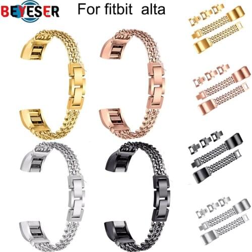12mm new Watch band For fitbit Alta HR strap Replacement Chain Bands Adjustable WristBand for Fitbit Alta Smartwatch Accessories
