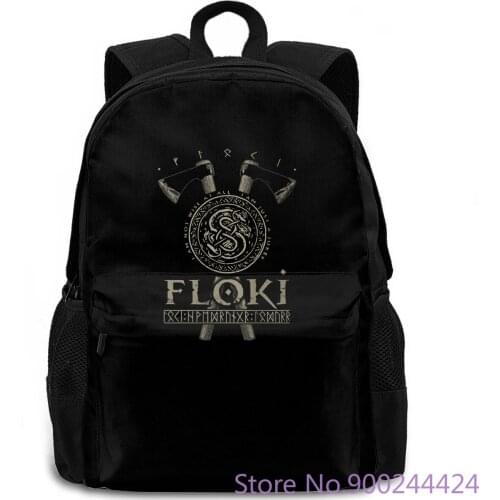Vikings Floki New women men backpack laptop travel school adult student