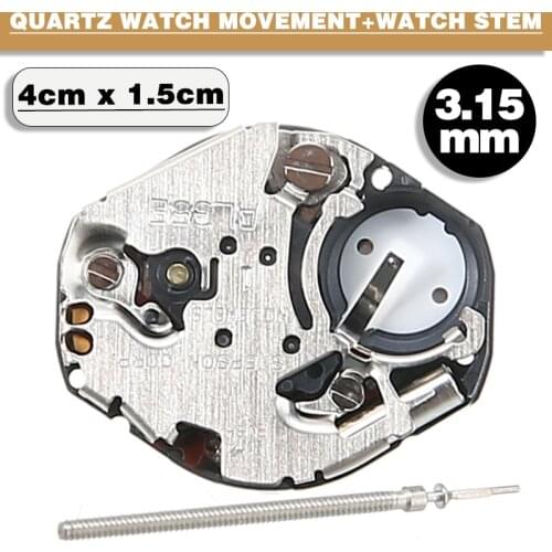 AL35E Watch Quartz Movement Replacement with Watch Stem AL35E Watch Parts Repair Tool Accessories