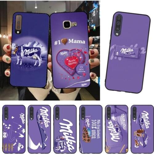 Chocolate Milka Phone Case For Samsung A51 A71 A40 A50 A70 A10 A20 A30 A6 A7 A8 A9
