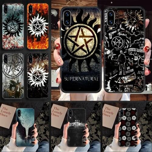 Supernatural Phone case For Huawei Honor 6 7 8 9 10 10i 20 A C X Lite Pro Play black fashion waterproof trend coque 3D back