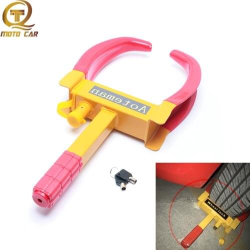 Universal Vehicle Clamp Tire Lock Truck Wheel Lock Car Lock Anti Theft Car Heavy Duty Accessorie Parking Illegal Towing Auto