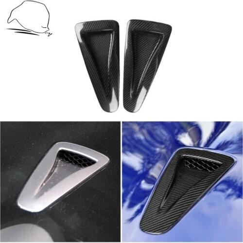 For Nissan GTR R35 Carbon Fiber Hood Vents Scoop Replacement Modified Parts Bonnet Inlet Cover Exterior Car Tuning Accessories