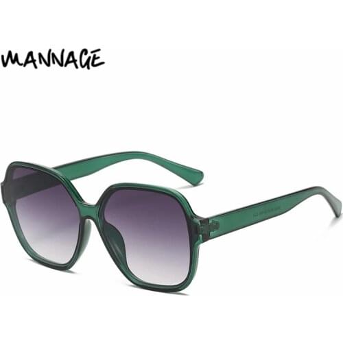Green Square Sunglasses for Women Summer UV400 Sun Glasses Female Gift Accessories