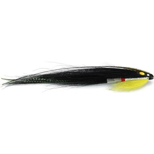 Dee Monkey Tube Fly Yellow Salmon Fly Sea Trout Flies Plastic Tubes (8-pack)