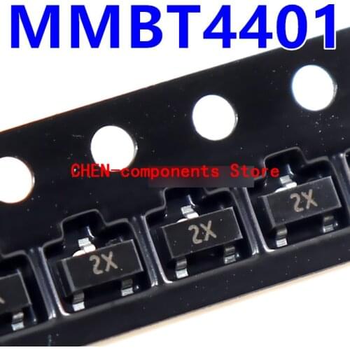 100pcs MMBT4401 SOT-23 2X