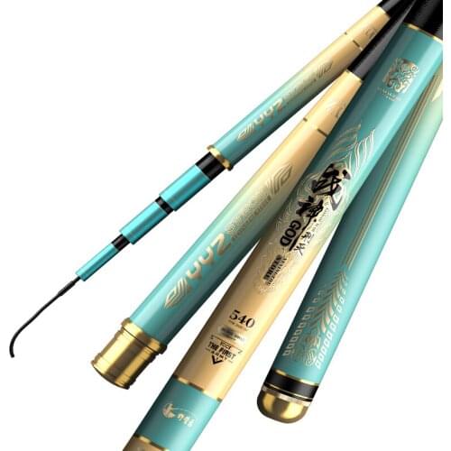 3.6m-7.2m Taiwan Fishing Rod 5H 6H Hardness Carp Fishing Poles 28/19 Tonalty Fishing Rod Hand Olta De Pesca Fishing Tackle