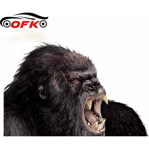 Car Stickers Decor Motorcycle Decals King Kong Decorative Accessories Creative Sunscreen Waterproof PVC,13cm
