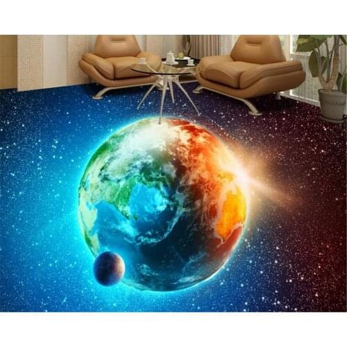 Beibehang Classic indoor wall paper star earth living room 3D floor suitable for bedroom living room background 3d wallpaper