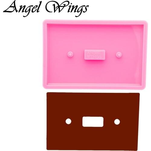 Shiny Resin light switch covers Mould, outlet covers Silicone Molds , Clay Molds , Epoxy Mold DIY , Not sticky DY0776