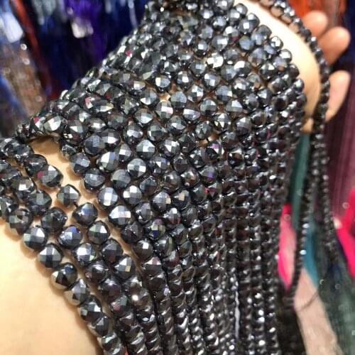 Natural Stone Beads Section Square Obsidian Loose Beads For DIY Necklace Bracelet Handiwork Sewing Craft Jewelry Accessory