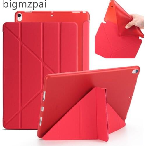 Case for New iPad Pro 10.5 2017 Ultra Slim PU Leather 4 Fold Smart Cover Case Magnet wake up sleep For iPad Pro 10.5 Table Cover