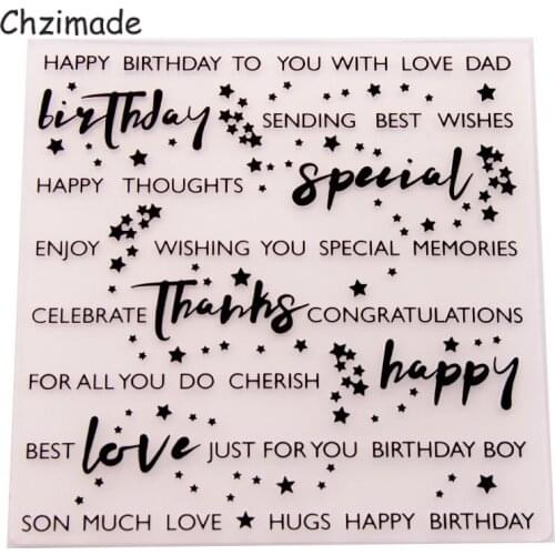 Chzimade Letter Design Plastic Embossing Folder Template For Scrapbooking Crafft DIY Photo Album Card Making Decoration