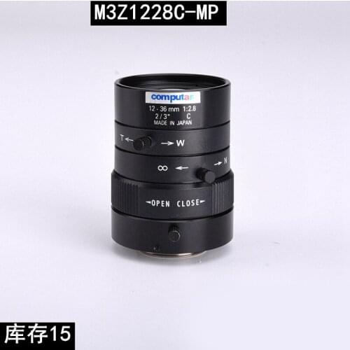 Used original secondhand Computar m3z1228c-mp megapixel zoom industrial lens 12-36mm 1:2.8 2 / 3