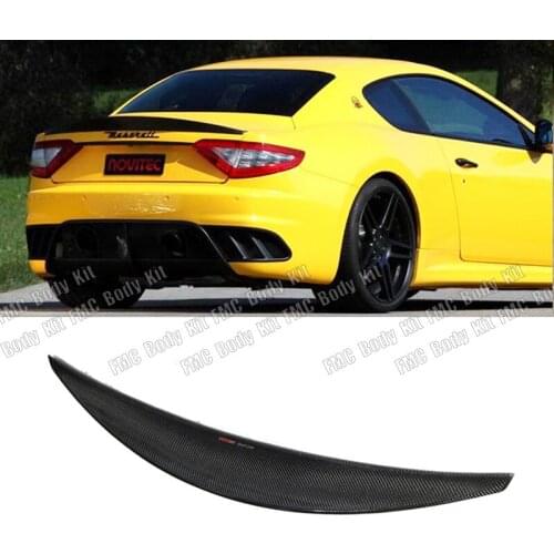 DMC spoiler fit for Maserati GT 2door 2013~ to DMC style MA carbon fiber DMC trunk spoiler