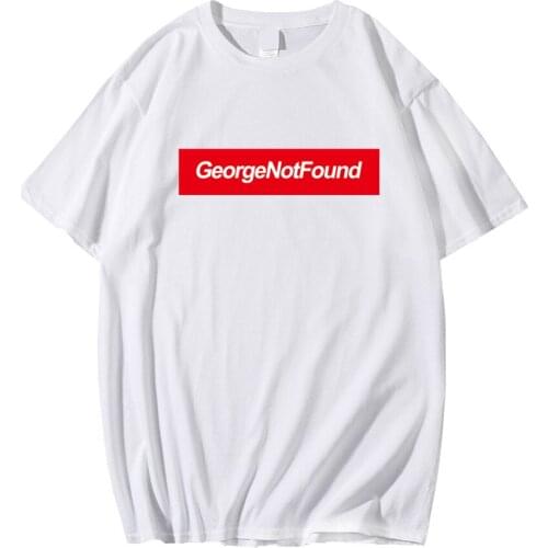 GeorgeNotFound Merch T Shirt Men Short Sleeve Women Funny T Shirt Unisex Harajuku Tops