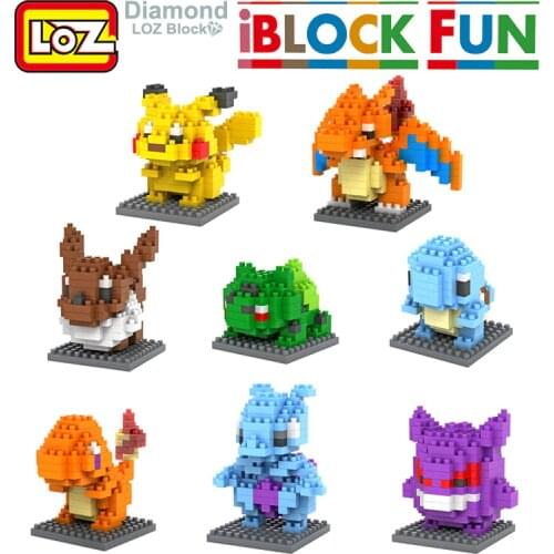 Pikachued Toy 28 Styling accessories Blocks DIY Model Building Anime Figure Japanese Cartoon Toys For Boys Girls