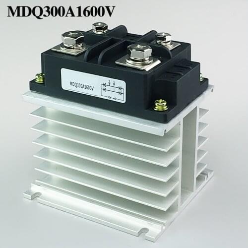 MDQ300A Complete Set MDQ300A1600V Module With Radiator MDQ200A1600V Rectifier Bridge Speaker Accesories